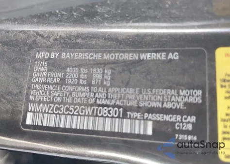 2016 Mini Countryman Cooper S z USA, uszkodzony, nr VIN WMWZC3C52GWT08301